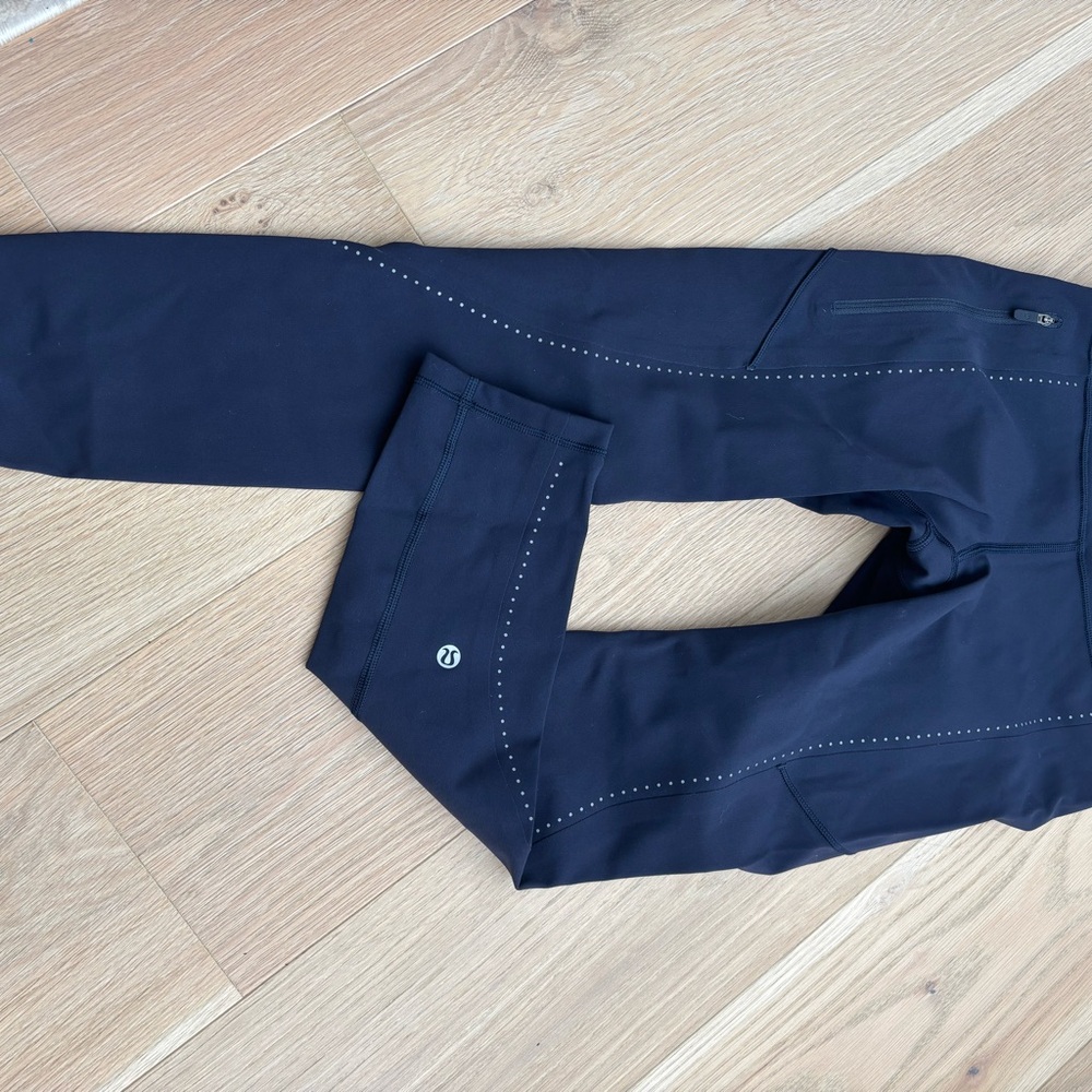 lululemon athletica navy blue Leggings 3/4 length